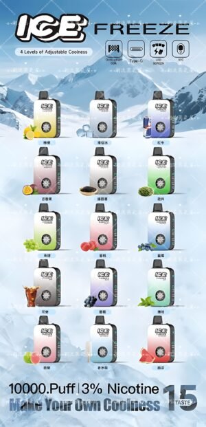ICE FREEZE 10000 Puffs 口味圖