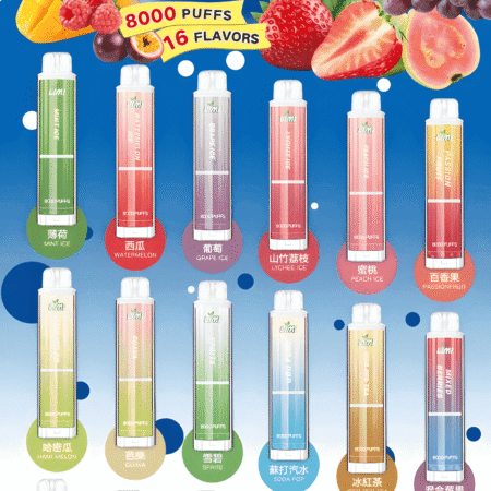 LIMI 8000Puffs 發光拋棄式電子煙